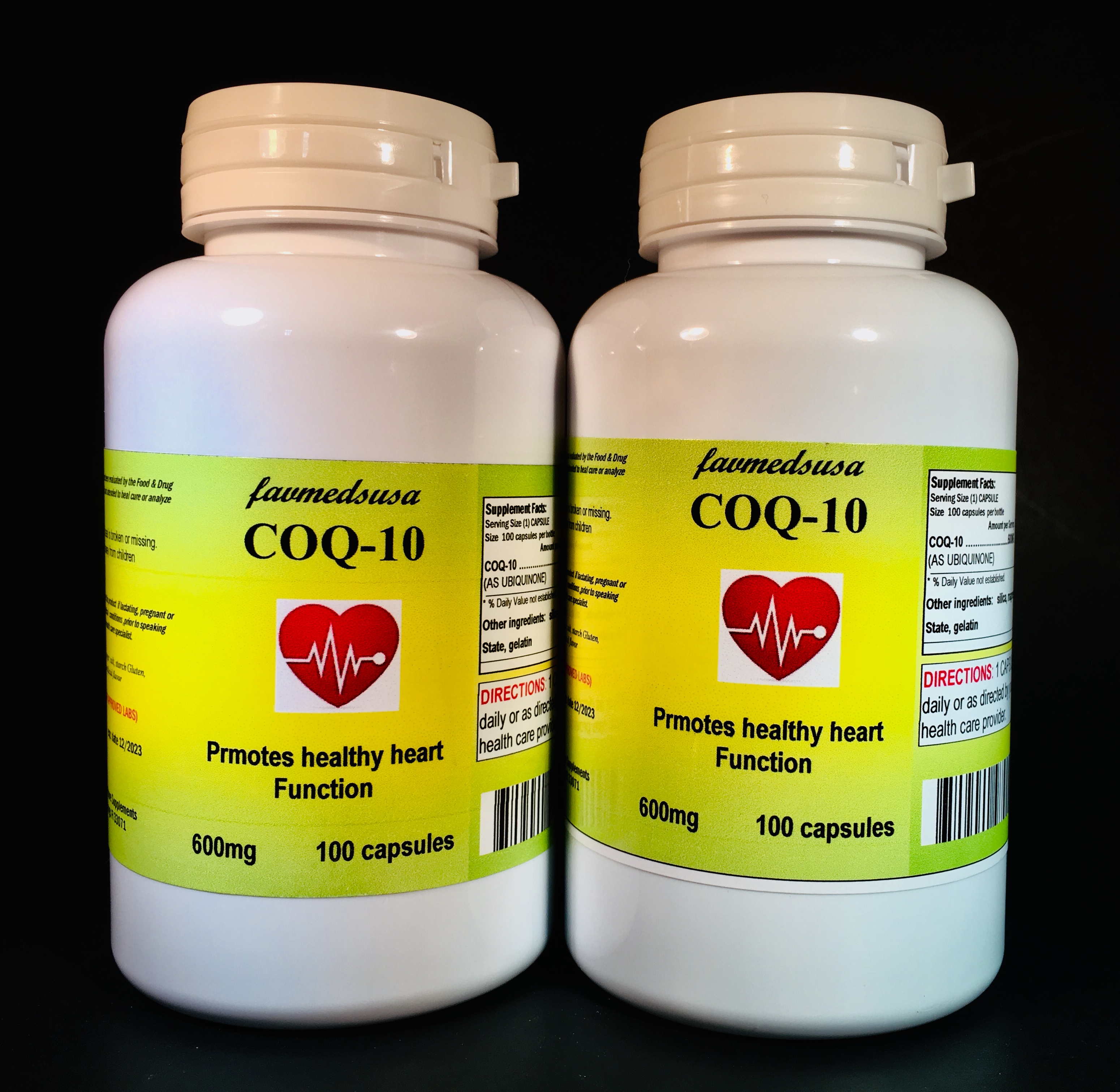 CoQ-10 600mg - 200 (2x100) capsules